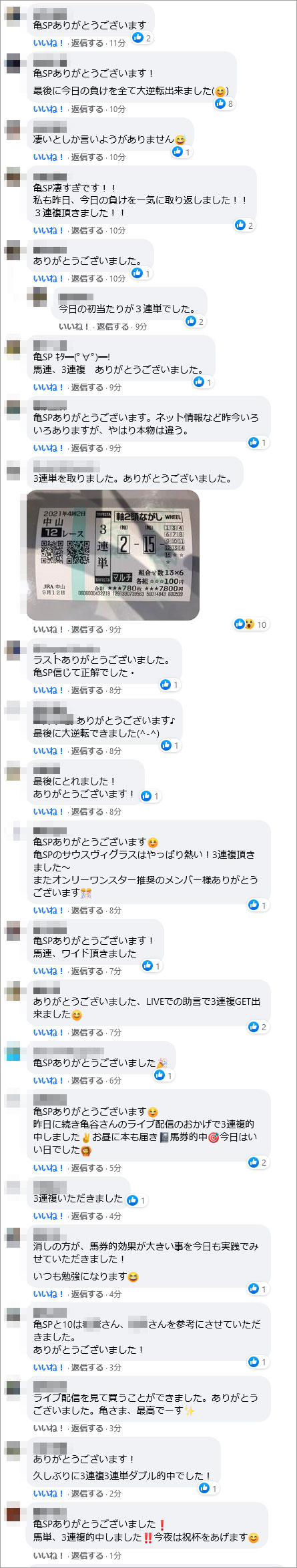  先週(9/6～9/12)の亀谷サロンダイジェスト 