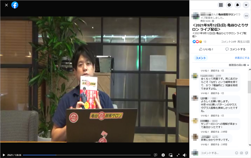  先週(9/6～9/12)の亀谷サロンダイジェスト 