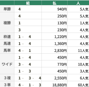 3月10日 中山11R アネモネS