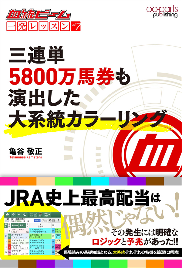 血統ビーム一発レッスンvol.7『三連単5800万馬券も演出した大系統カラーリング』