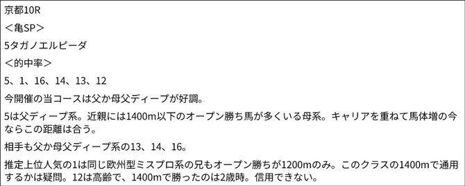 5/31京都10Rの亀SP 5/31京都10Rの亀SP