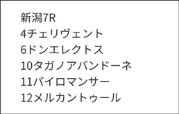 8/9(日)の『亀谷敬正の競馬血統辞典』 買いパターン&消しパターン該当馬から抜粋 8/9(日)の『亀谷敬正の競馬血統辞典』 買いパターン&消しパターン該当馬から抜粋