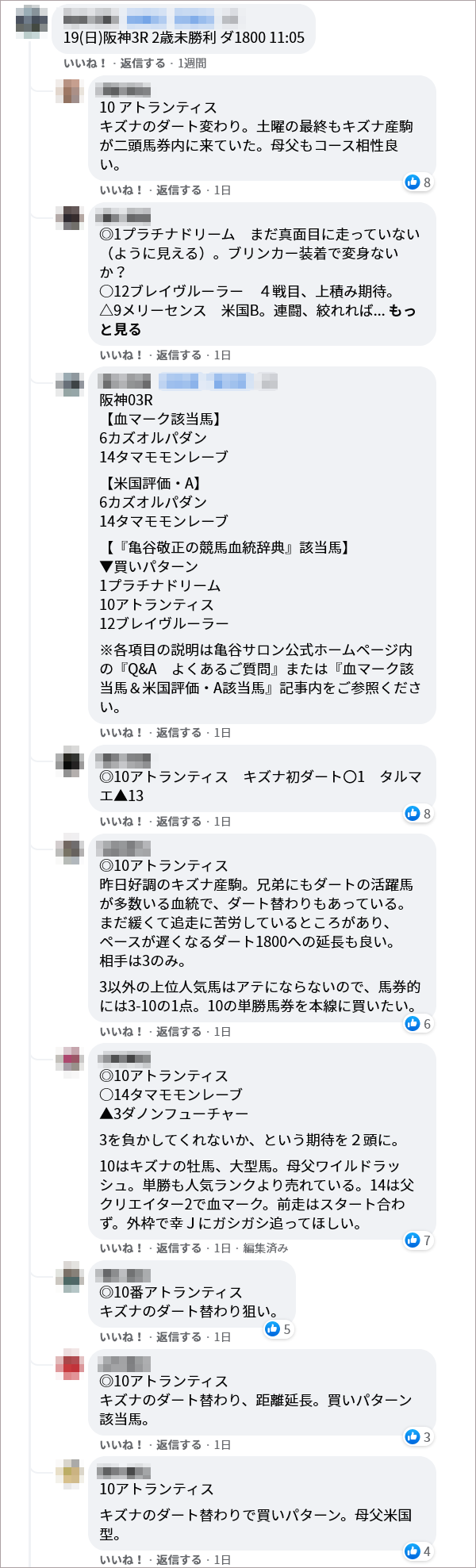 12/19(日) 阪神3R サロンメンバーの見解