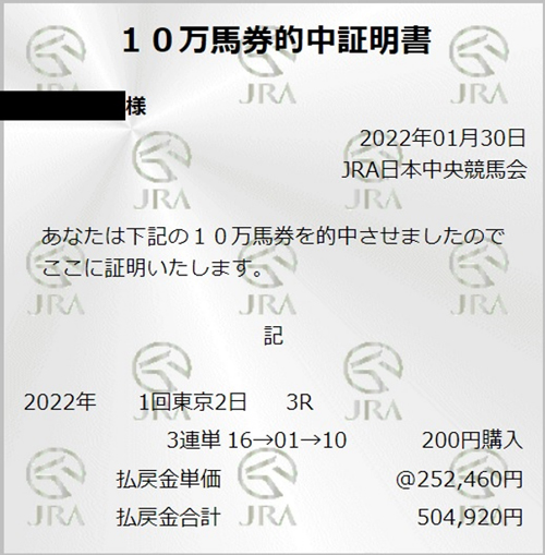 的中証明書