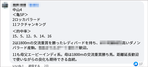 12/3(土)中山4R 亀SP