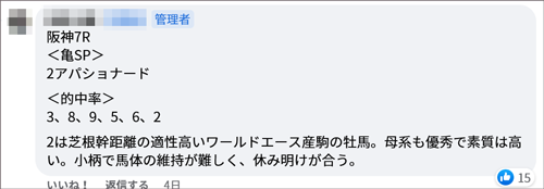 3/26(日)阪神7R 亀SP