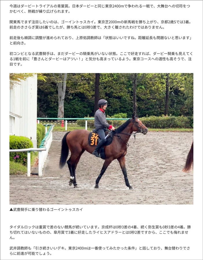 美浦トレセンレポート