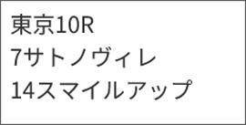 6月21日(日)東京10R