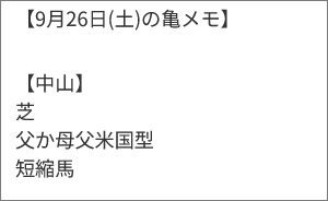 今日の亀メモ